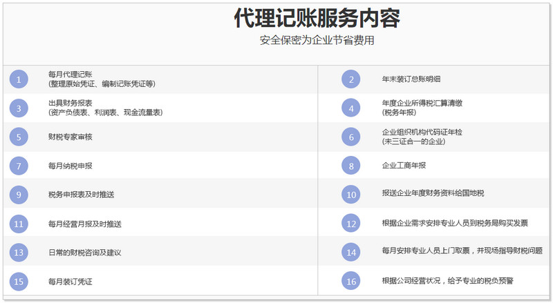 创业堂代理记账